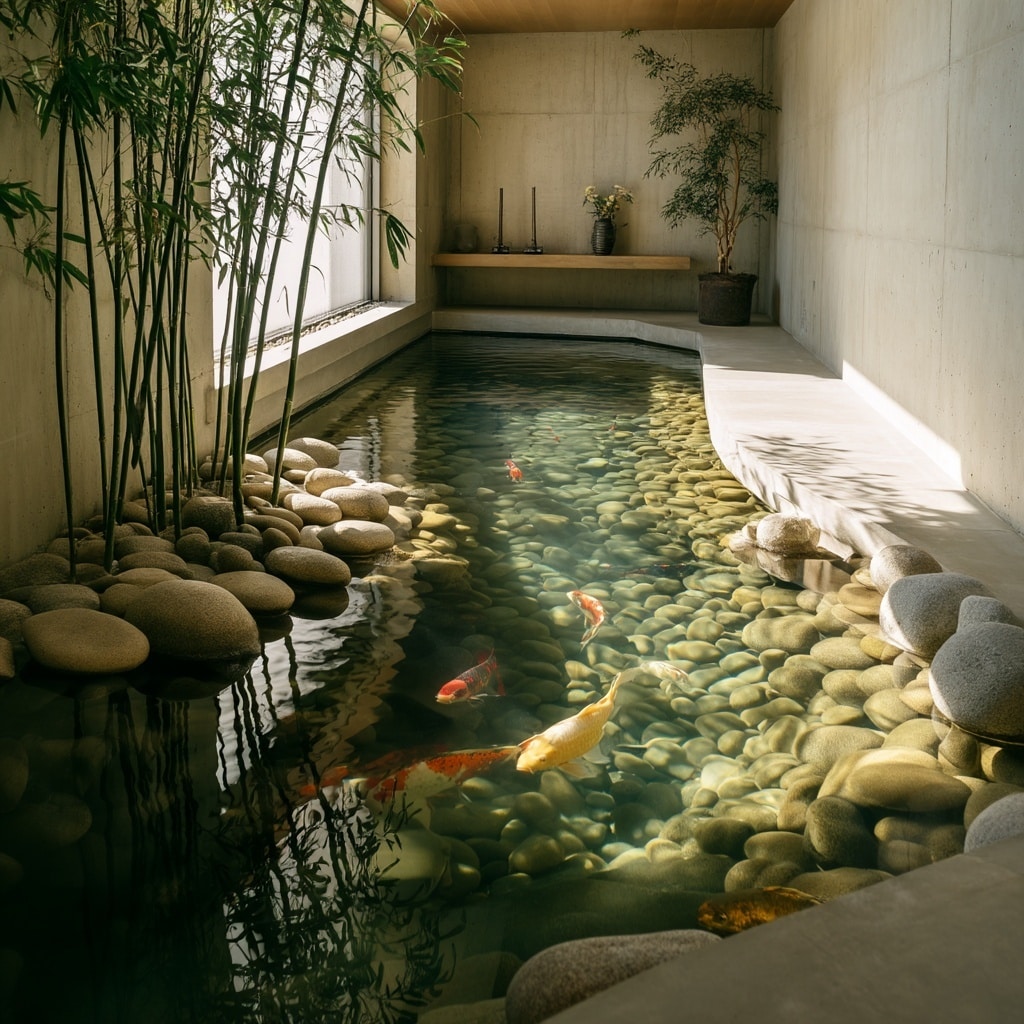 Zen Inspired Indoor Pond