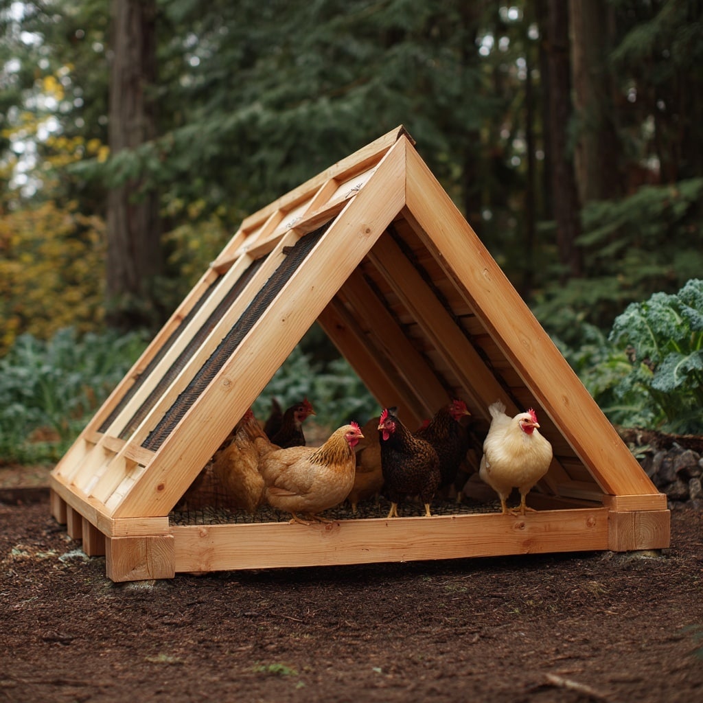 10 Chicken Coop Ideas for Your Backyard Flock 15  Simple A-Frame Design