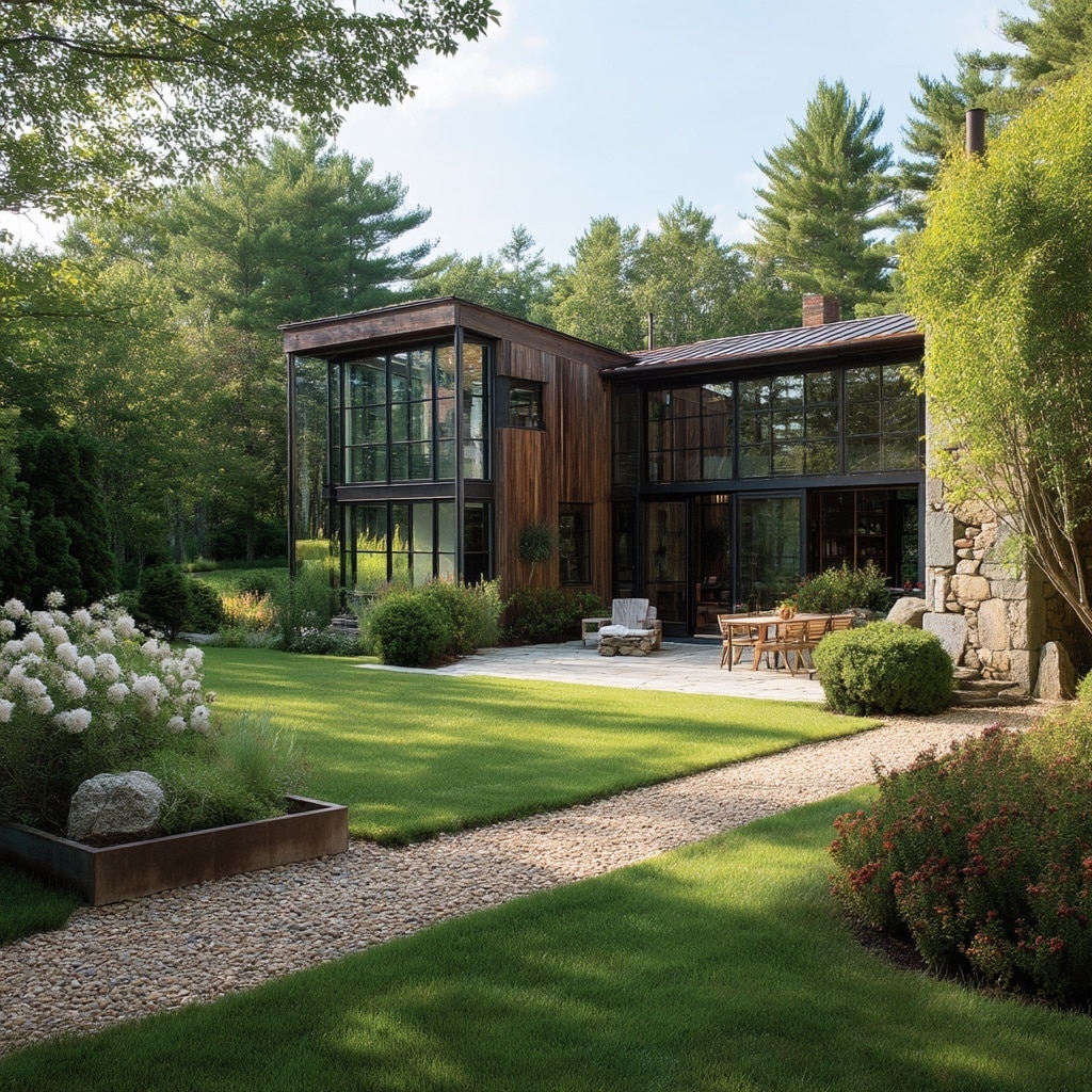 . Mixed Hardscape & Softscape