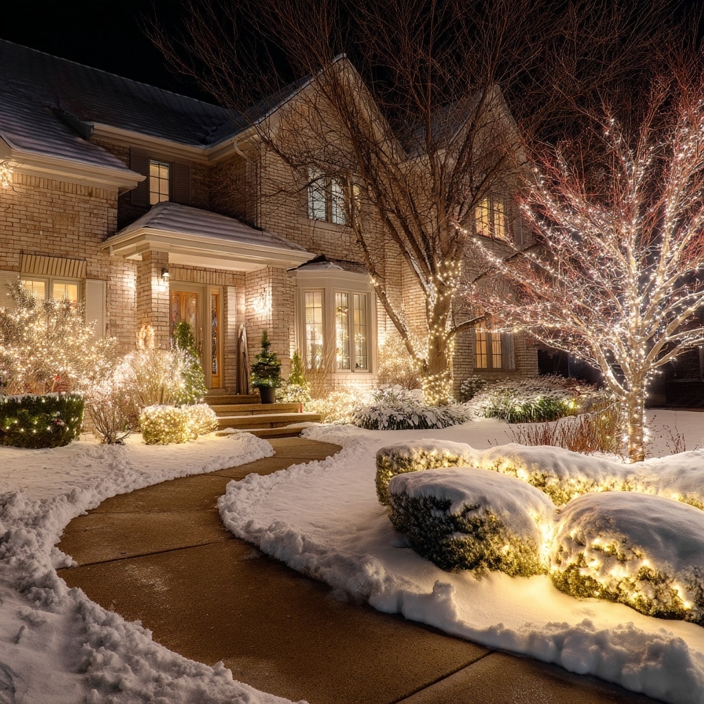  Add Sparkle with LED Christmas Lights