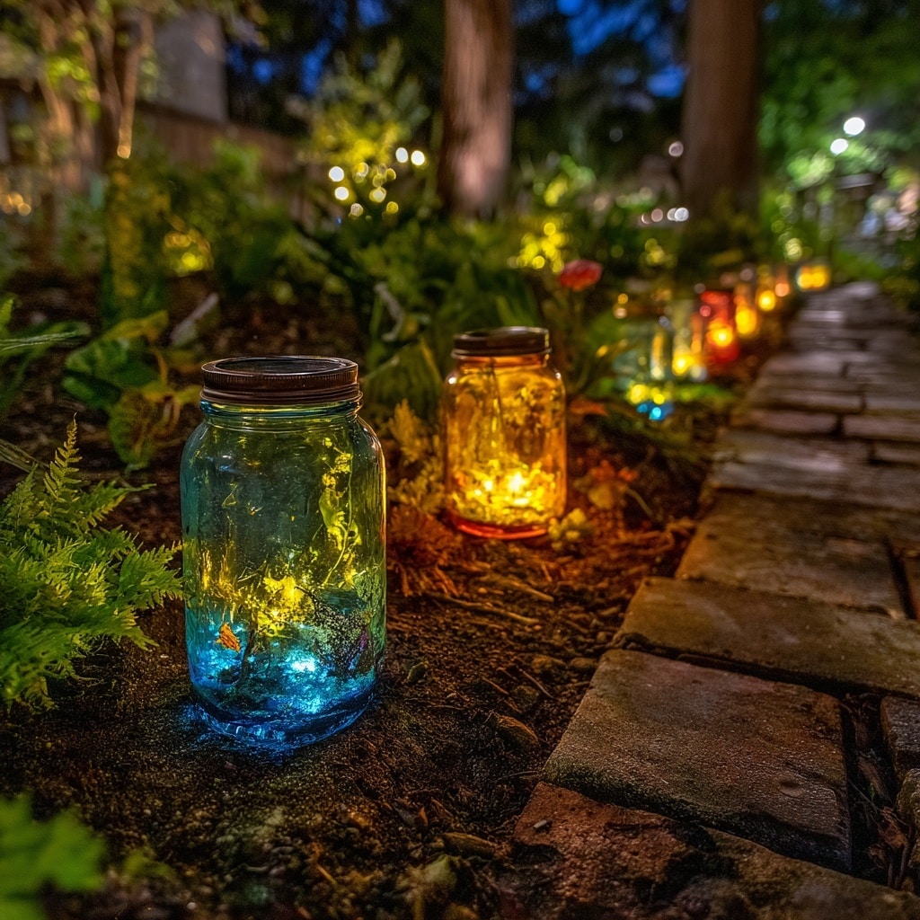 Glow Stick Scavenger Hunt Path