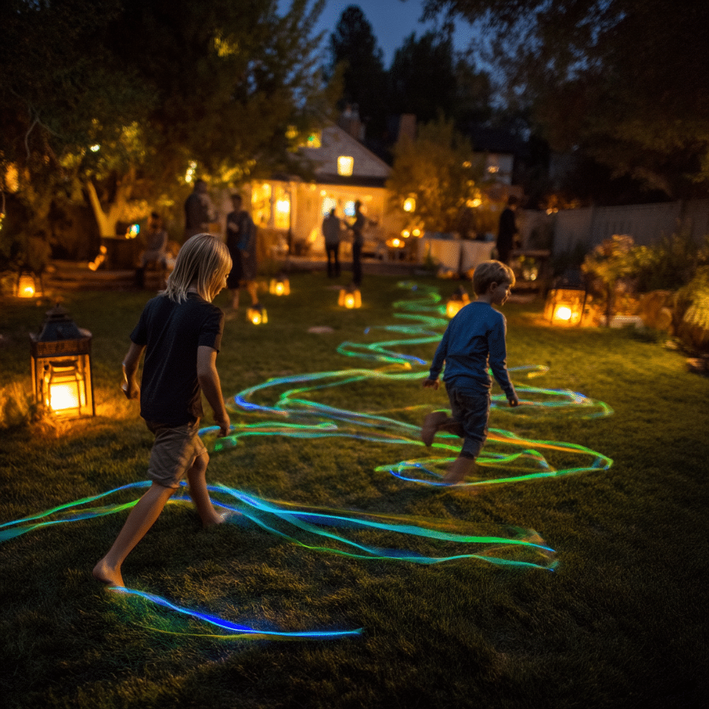 Glow Stick Scavenger Hunt Trail