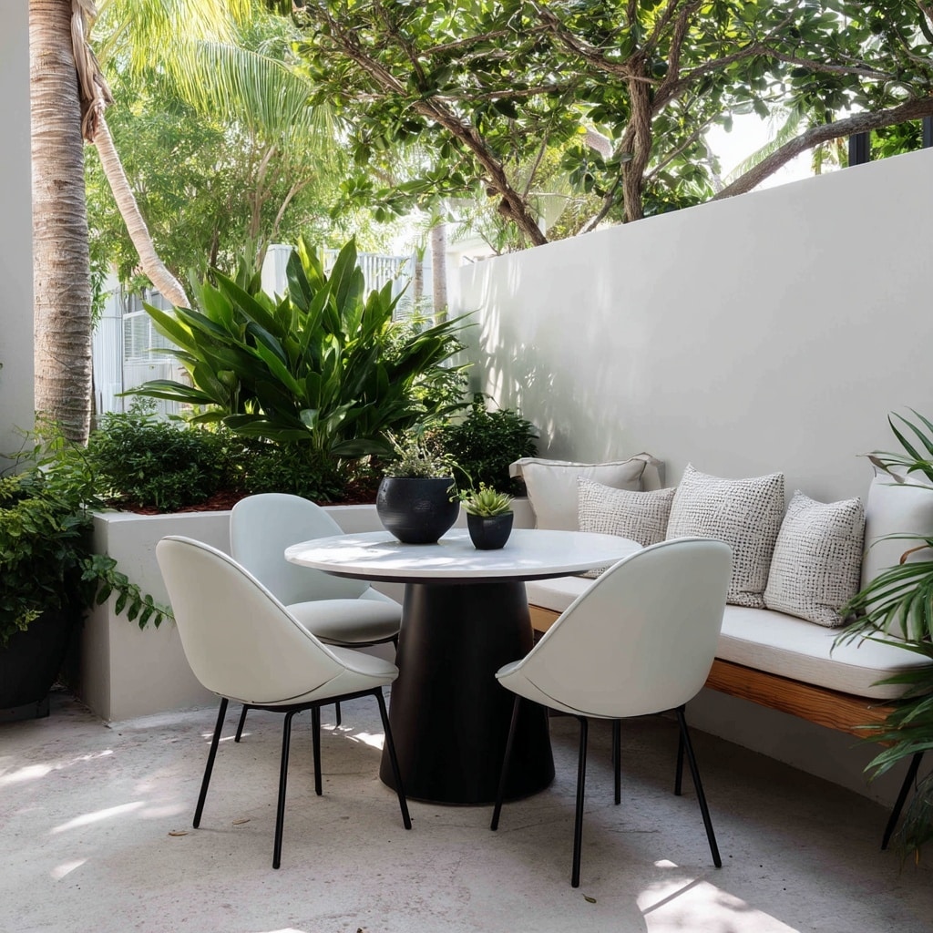 8 Backyard Patio Designs for Small Florida Spaces 5 . Choose Furniture That Fits (and Works Hard)