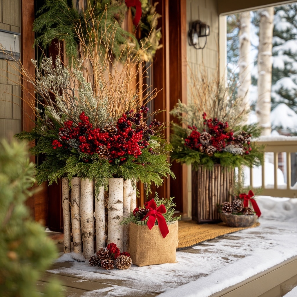 Festive Fun with Winter Porch Pots