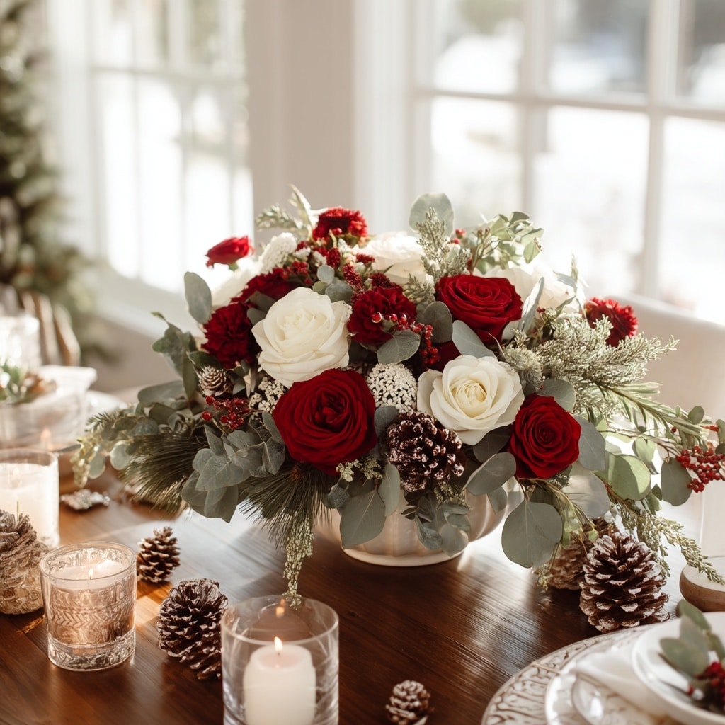 Floral Arrangements for Christmas Tables