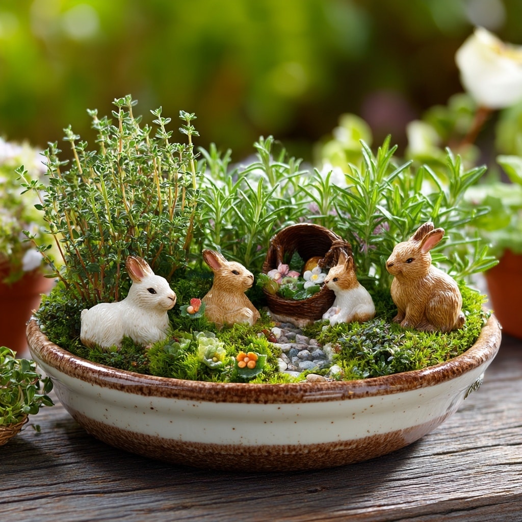 Spring Herb Fairy Garden