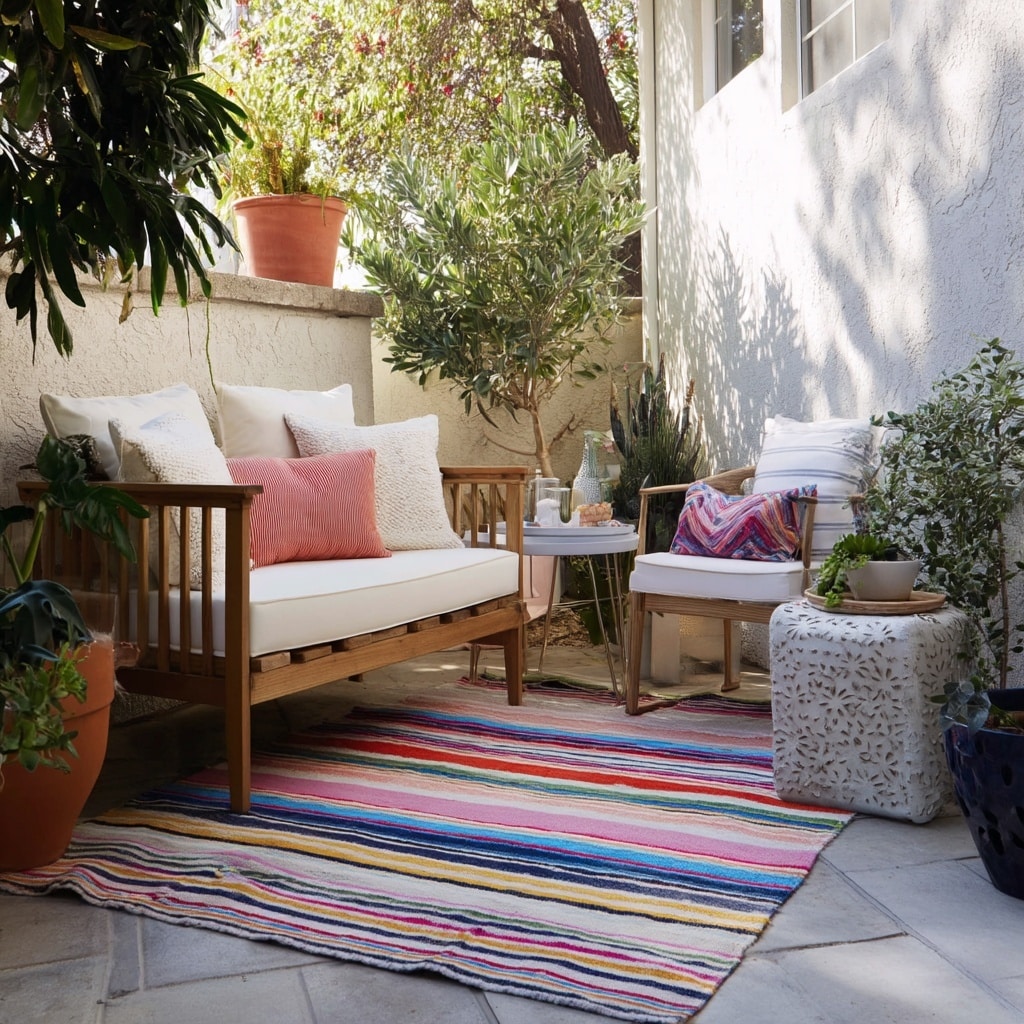  Use an Outdoor Rug to Refresh a Patio