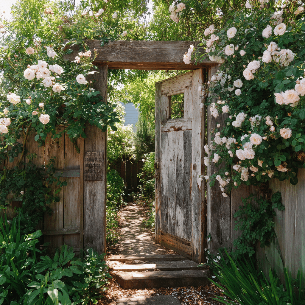 Vintage Door Frame Garden Gate