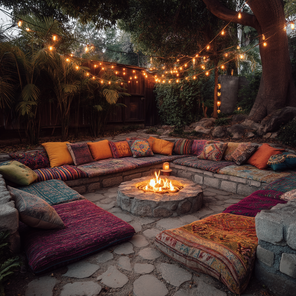 Sunken Fire Pit Lounge