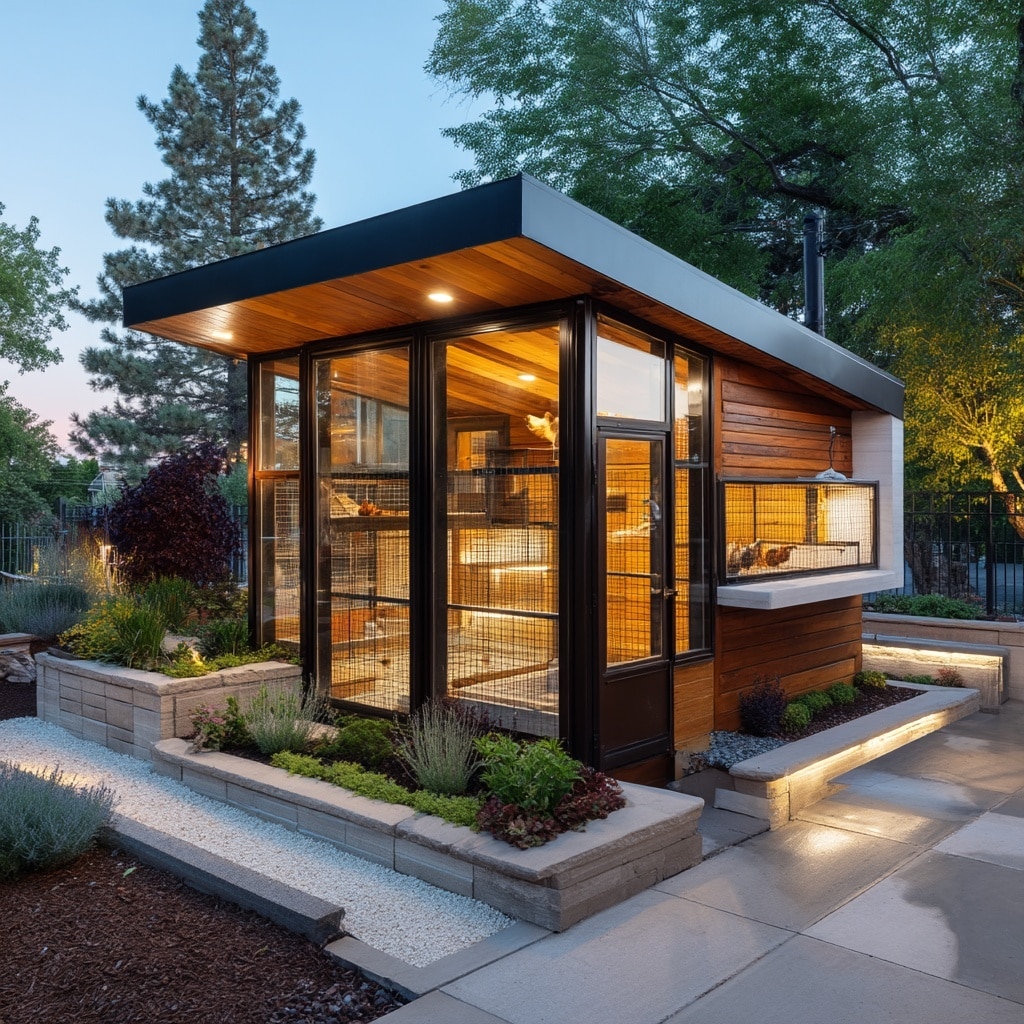 10 Chicken Coop Ideas for Your Backyard Flock 7 The Modern Mini Mansion