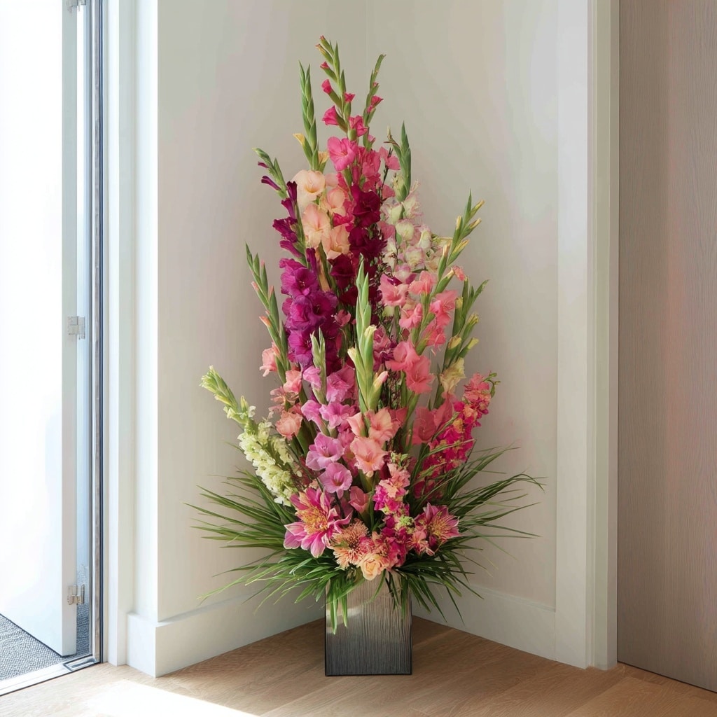 7 Types of Flower Arrangements for Every Occasion 6 Vertical Flower Arrangement