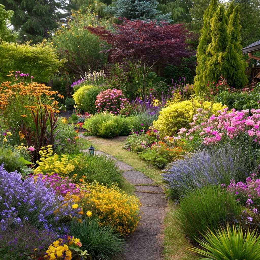 20 Affordable Large Backyard Layout Ideas 8 Design with Plants and Garden Beds for Texture and Color