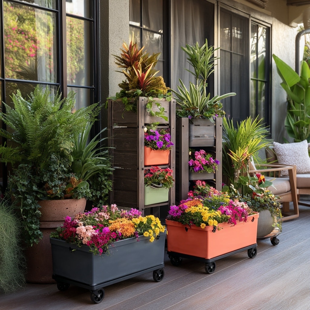 8 Backyard Patio Designs for Small Florida Spaces 8  Portable Planting Solutions That Flex With Your Space