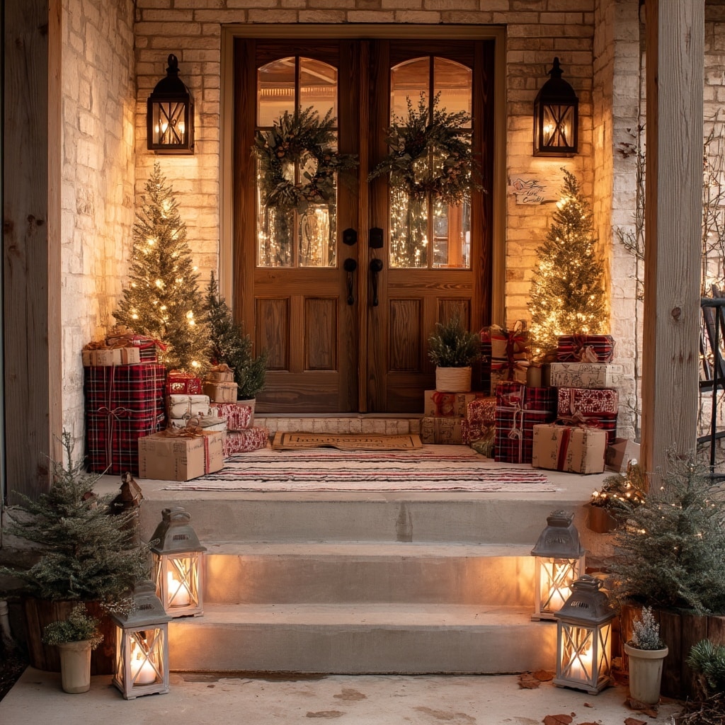Welcome Guests with Festive Front Door Decor