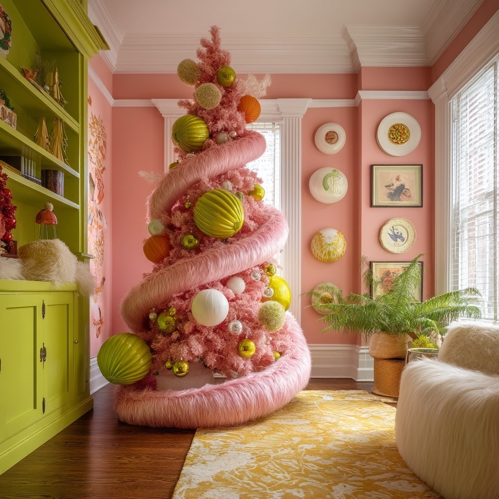 6 Pink Trees to Brighten Up Your Holiday Decor 8 Whoville Curves