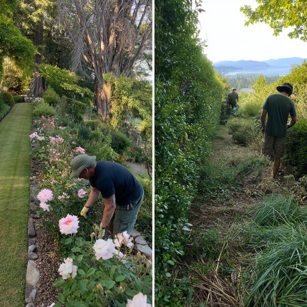 Control and Cooperation in Gardening