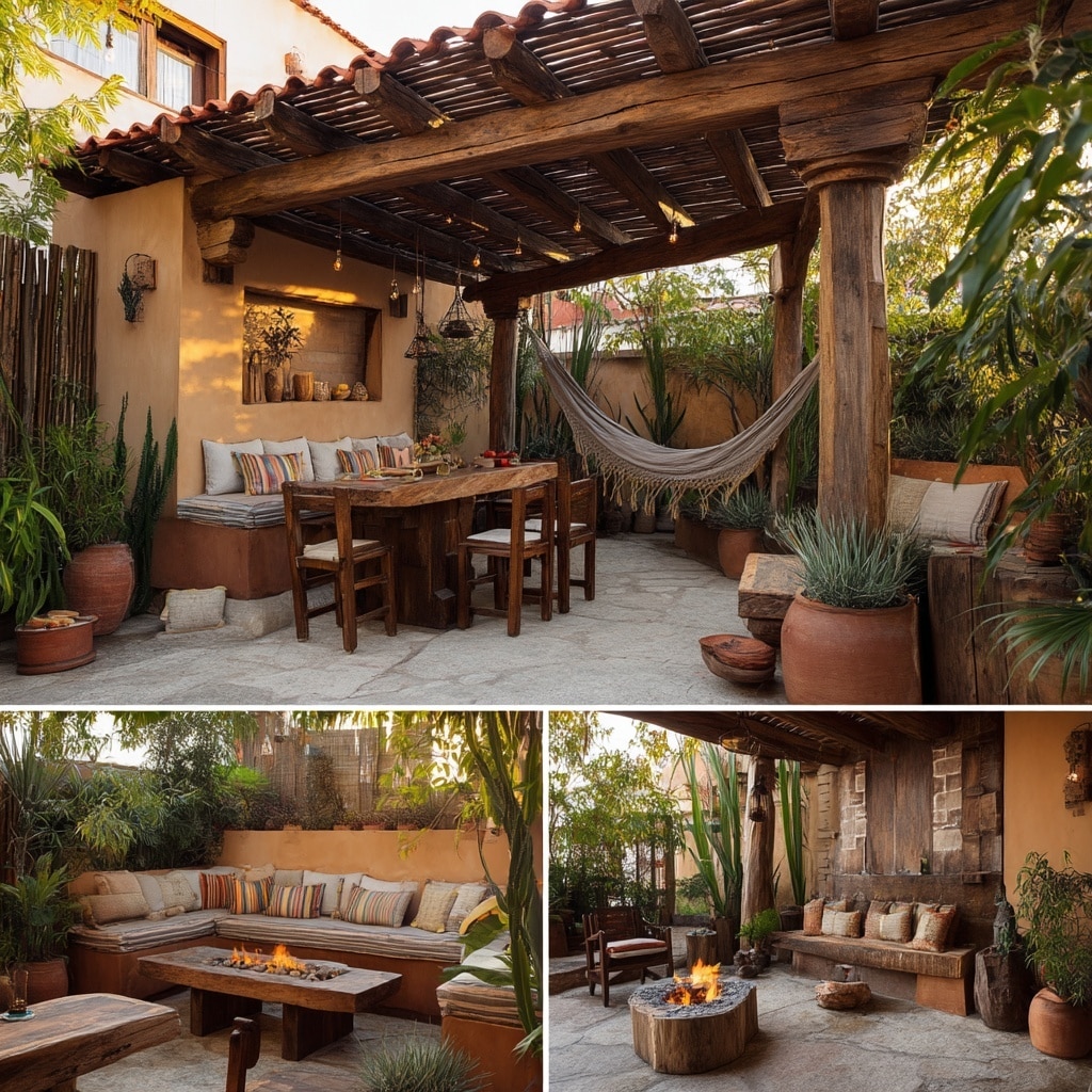 Mexican Patio Ideas for a Warm & Vibrant Outdoor Space 11 Design Around Function Dining, Lounging, or Both