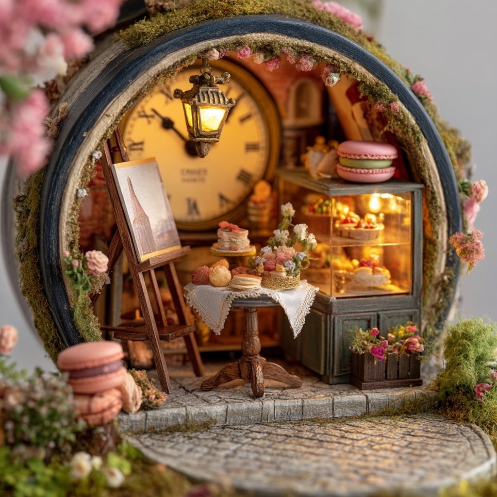 . Paris-Inspired Miniature Scene