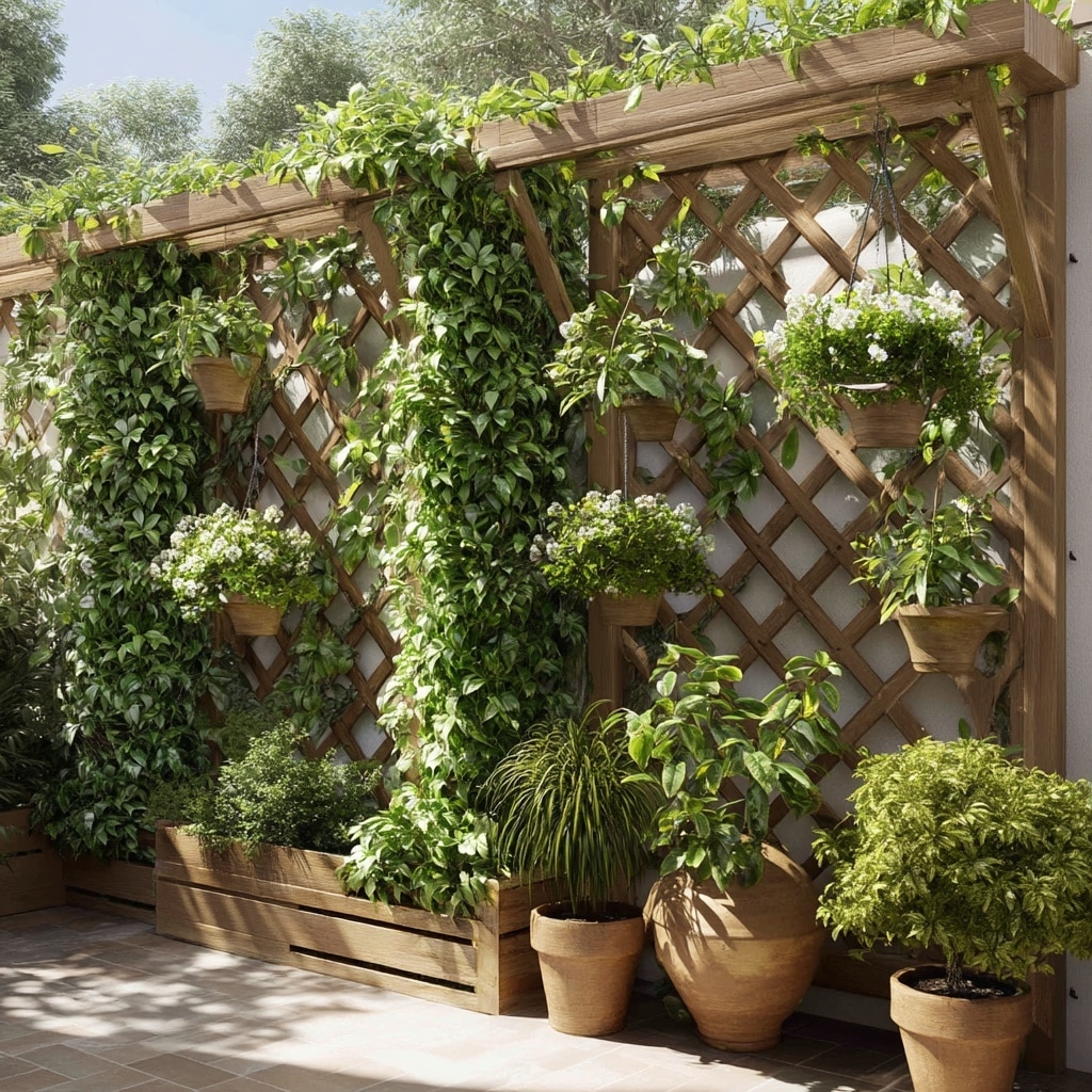 Vertical Garden Trellis Wall