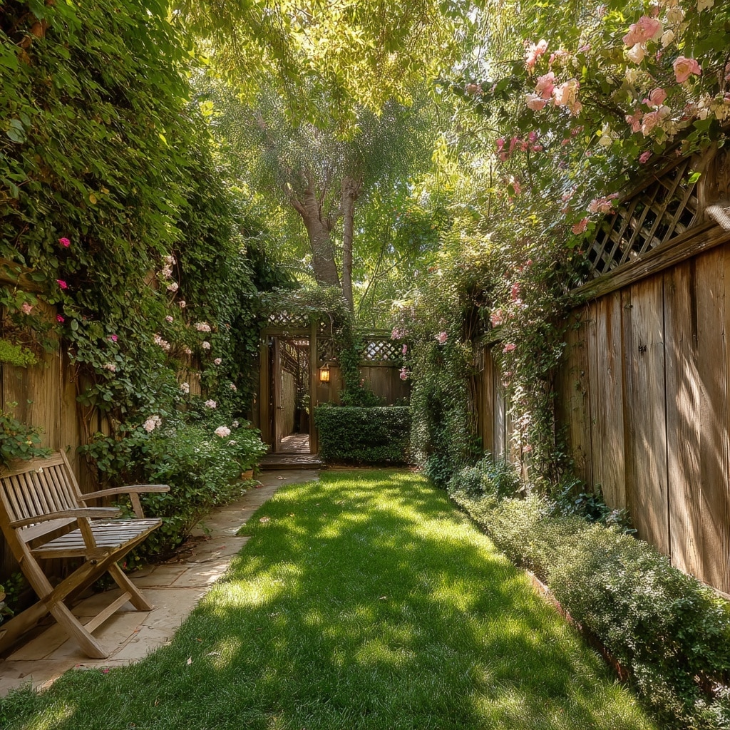 20 Affordable Large Backyard Layout Ideas 14 Add Privacy with Green Screens or Fencing