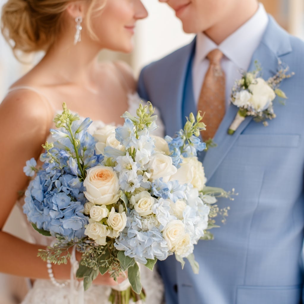Bridal Bouquet and Boutonniere