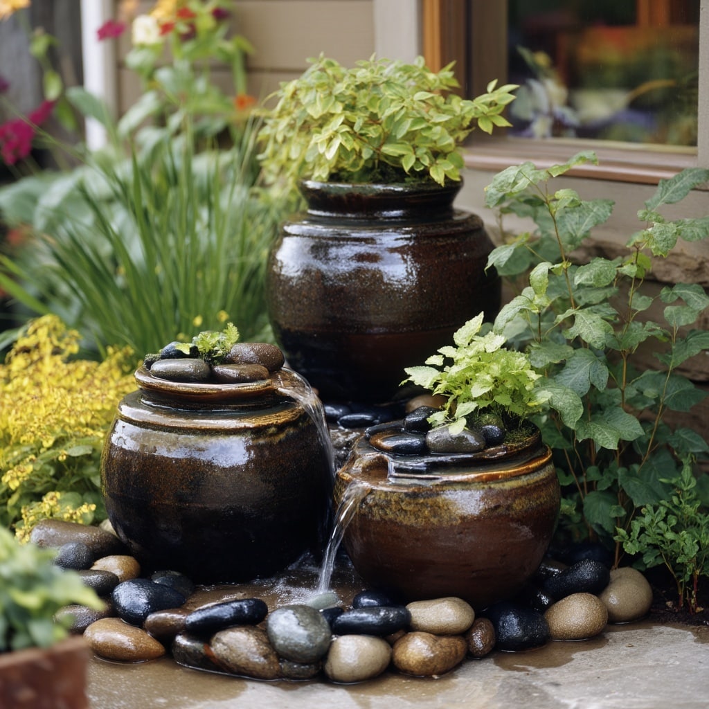 DIY Recirculating Fountain for a Relaxing Touch