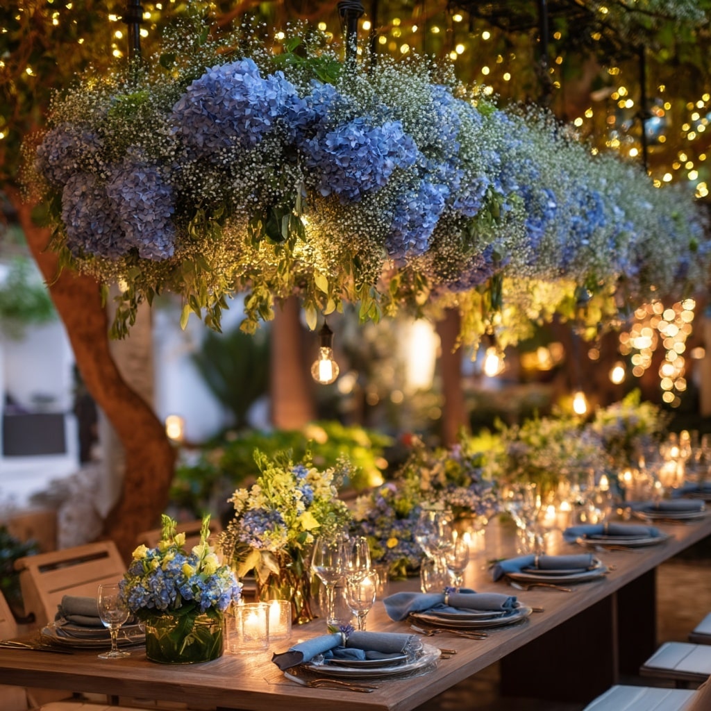 Hanging Installations or Overhead Florals