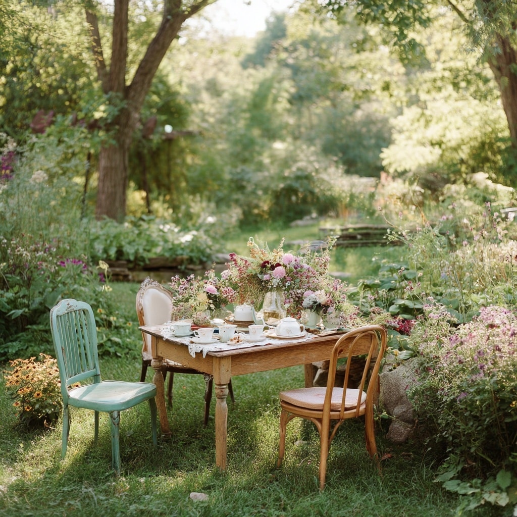 10 Large Fairy Garden Ideas Backyards for a Whimsical Outdoor Retreat 13 Magical Tea Spot