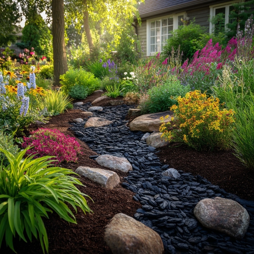 . Mulch & Stone Dynamic Garden