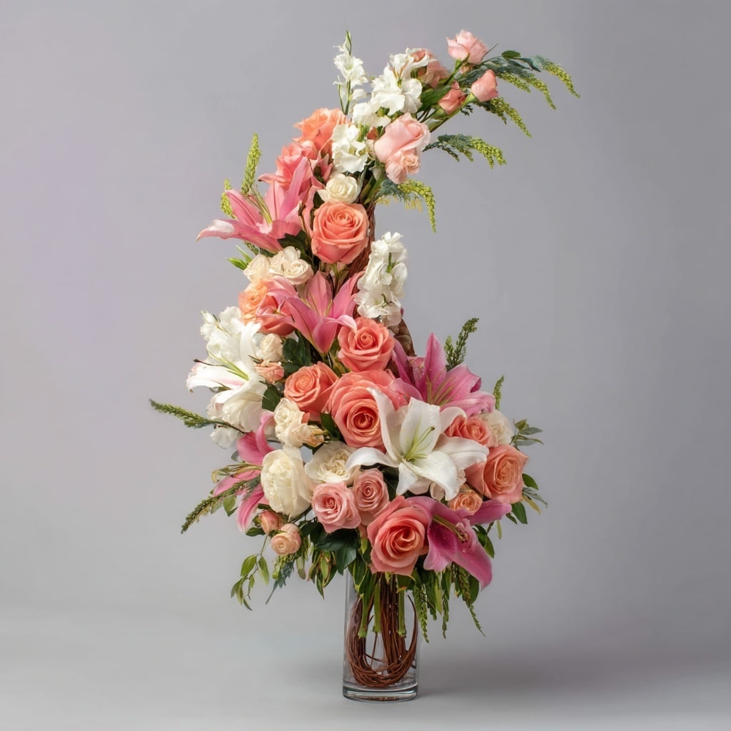 7 Types of Flower Arrangements for Every Occasion 2 S-Shaped Flower Arrangement