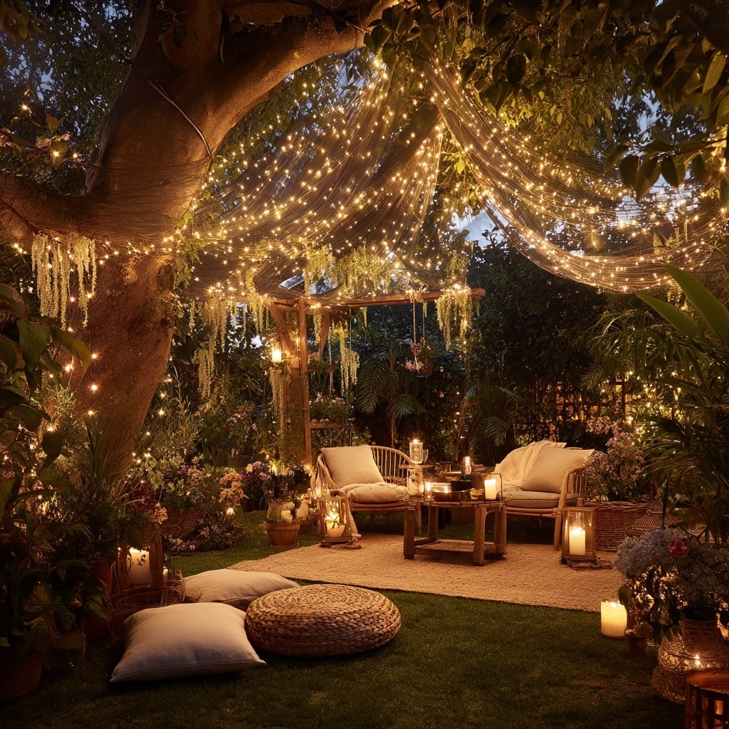 A Magical Fairy Light Canopy