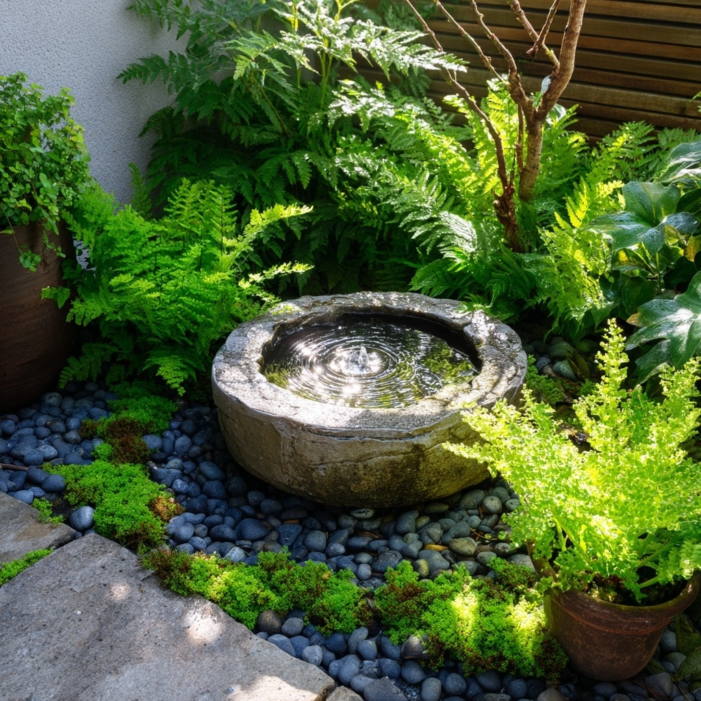 10 Landscaping Ideas for Your Small Backyard 3 Small Water Feature
