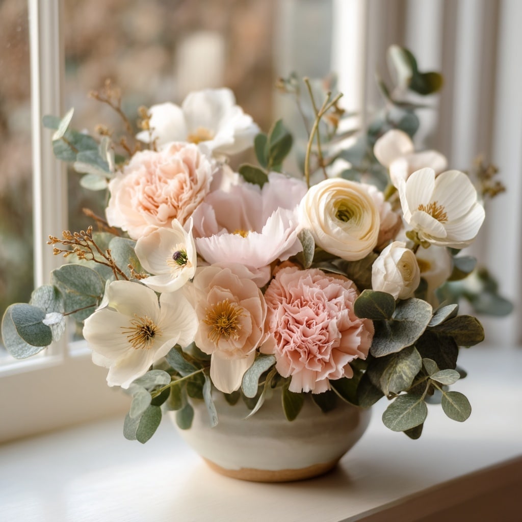 5 Fabulous Winter Floral Arrangements 5 Hint of Pink