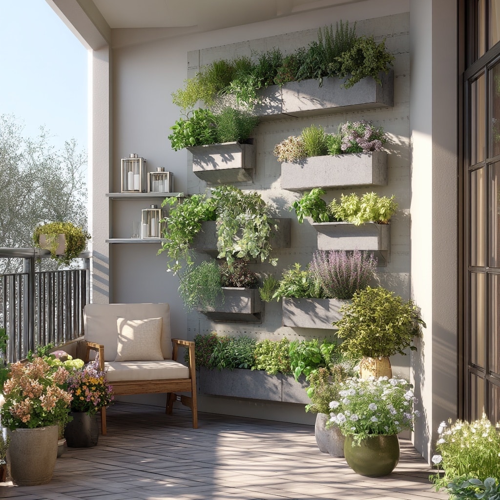 8 Best Small Garden Ideas to Maximize Space 6 .Build a Living Wall for Instant Green Impact
