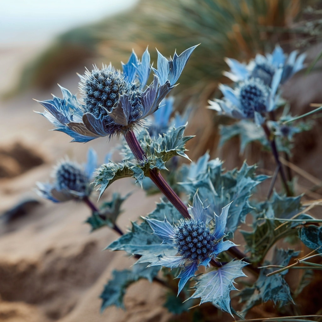 6 Stunning Blue Flowers to Brighten Your Garden 8 Sea Holly (Eryngium)