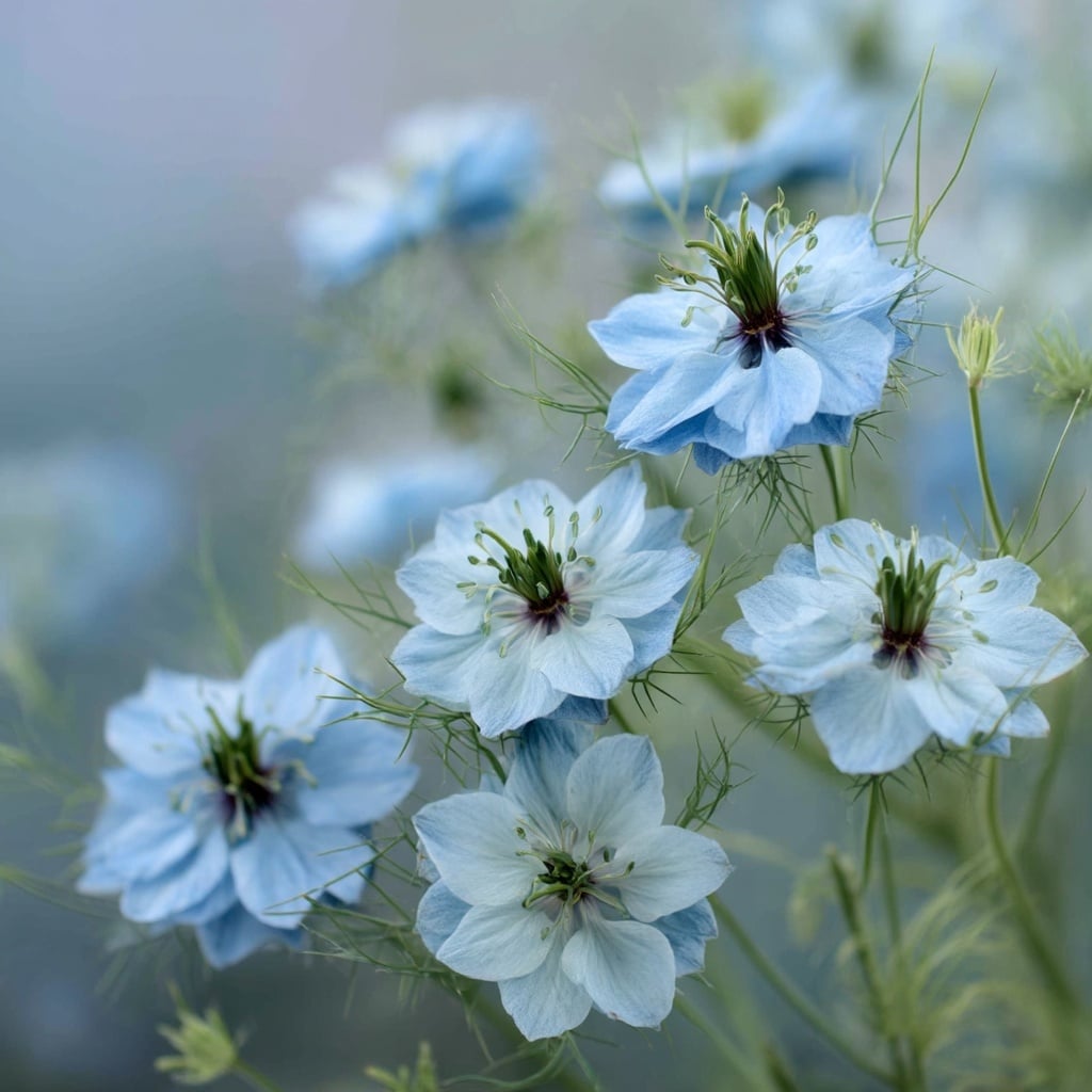 6 Stunning Blue Flowers to Brighten Your Garden 9 Love-in-a-Mist (Nigella damascena)