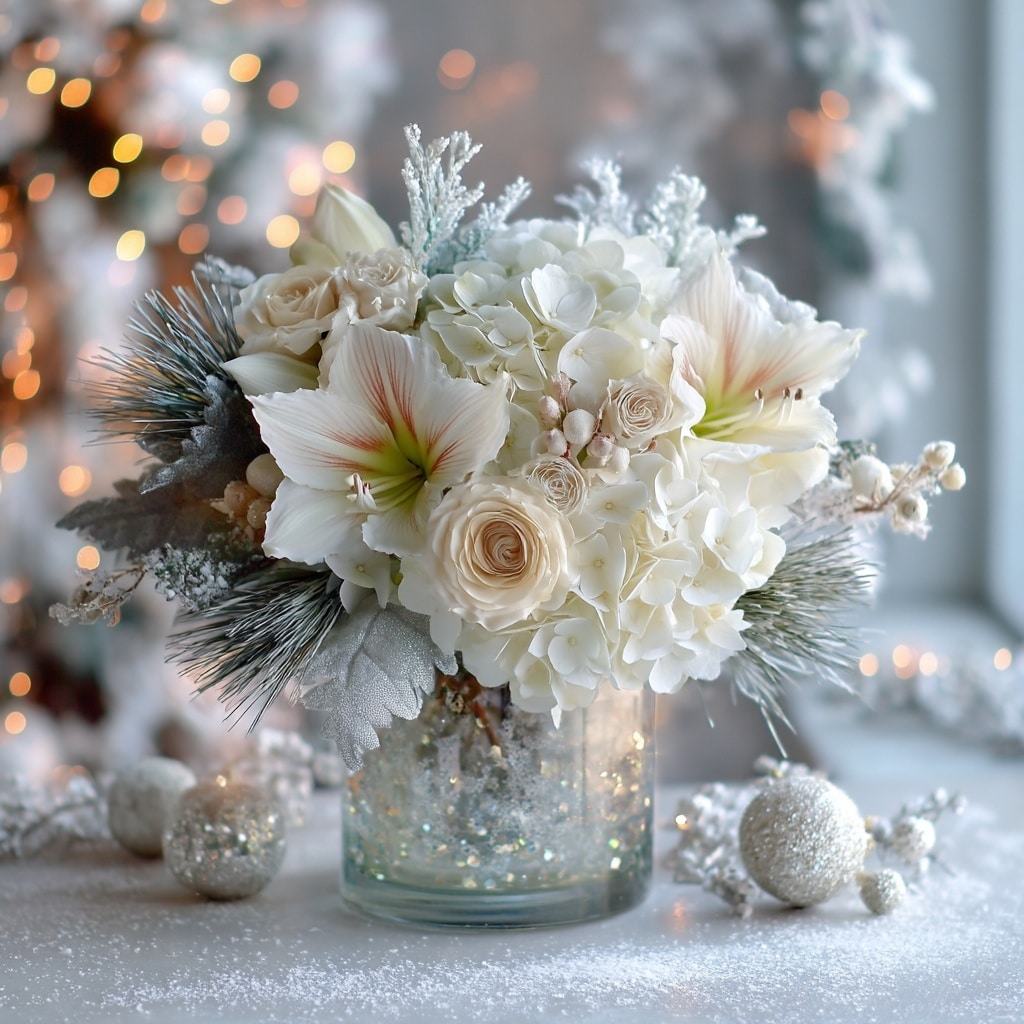 winter floral arrangements