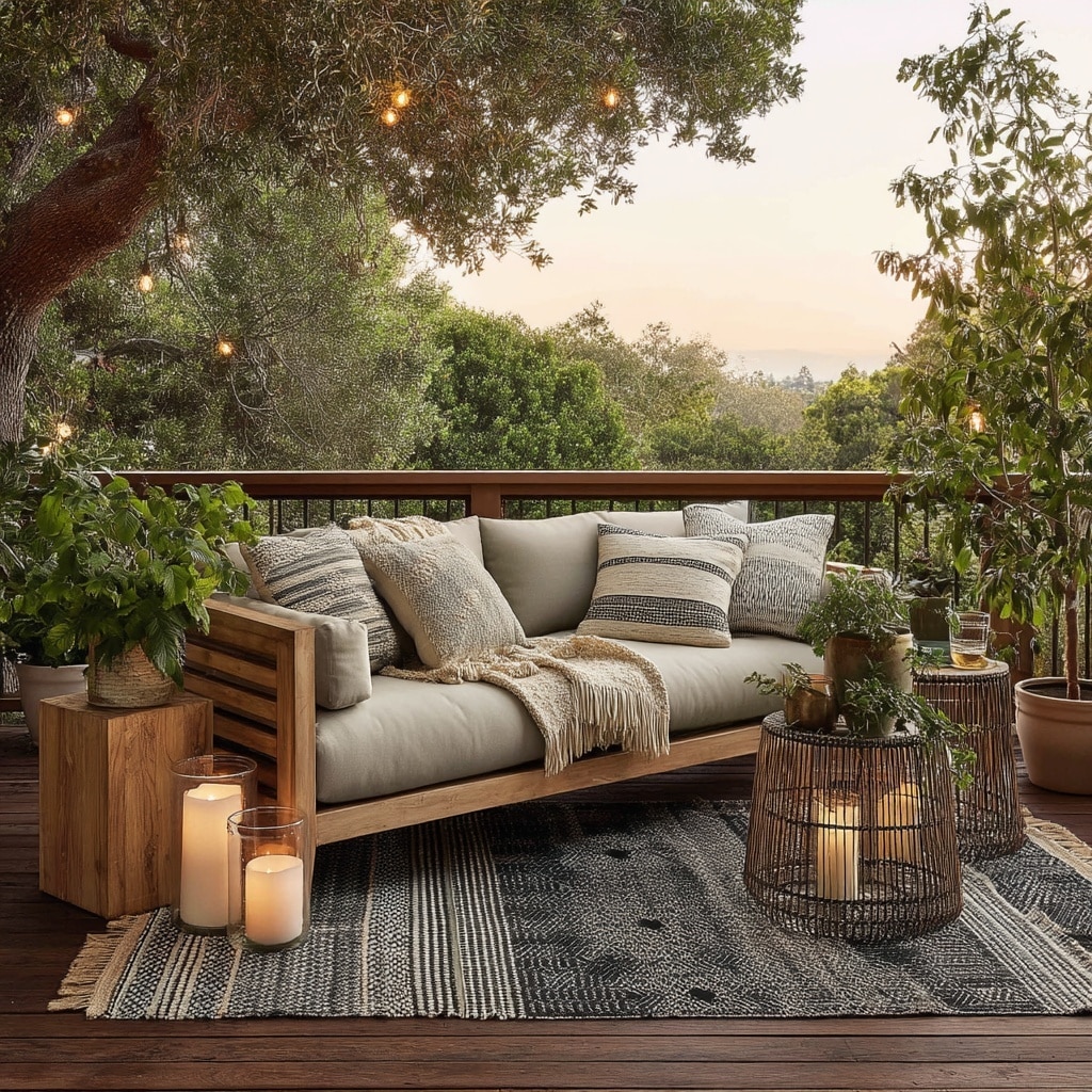 12 Outdoor Ideas for a Cozy Backyard Setup 2 Bring the Indoors Out