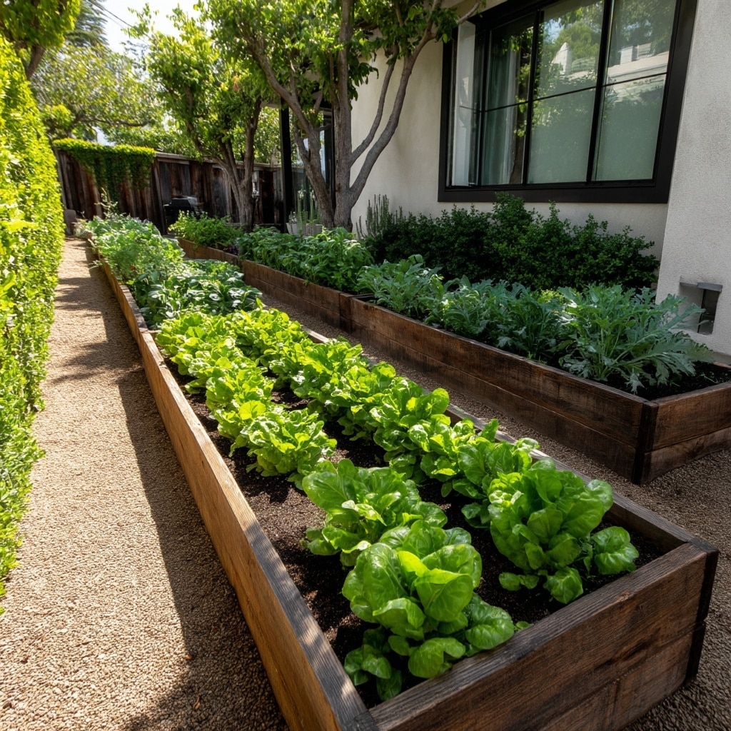 5 Raised Bed Garden Layouts for Every Space 2 Linear Row Layout