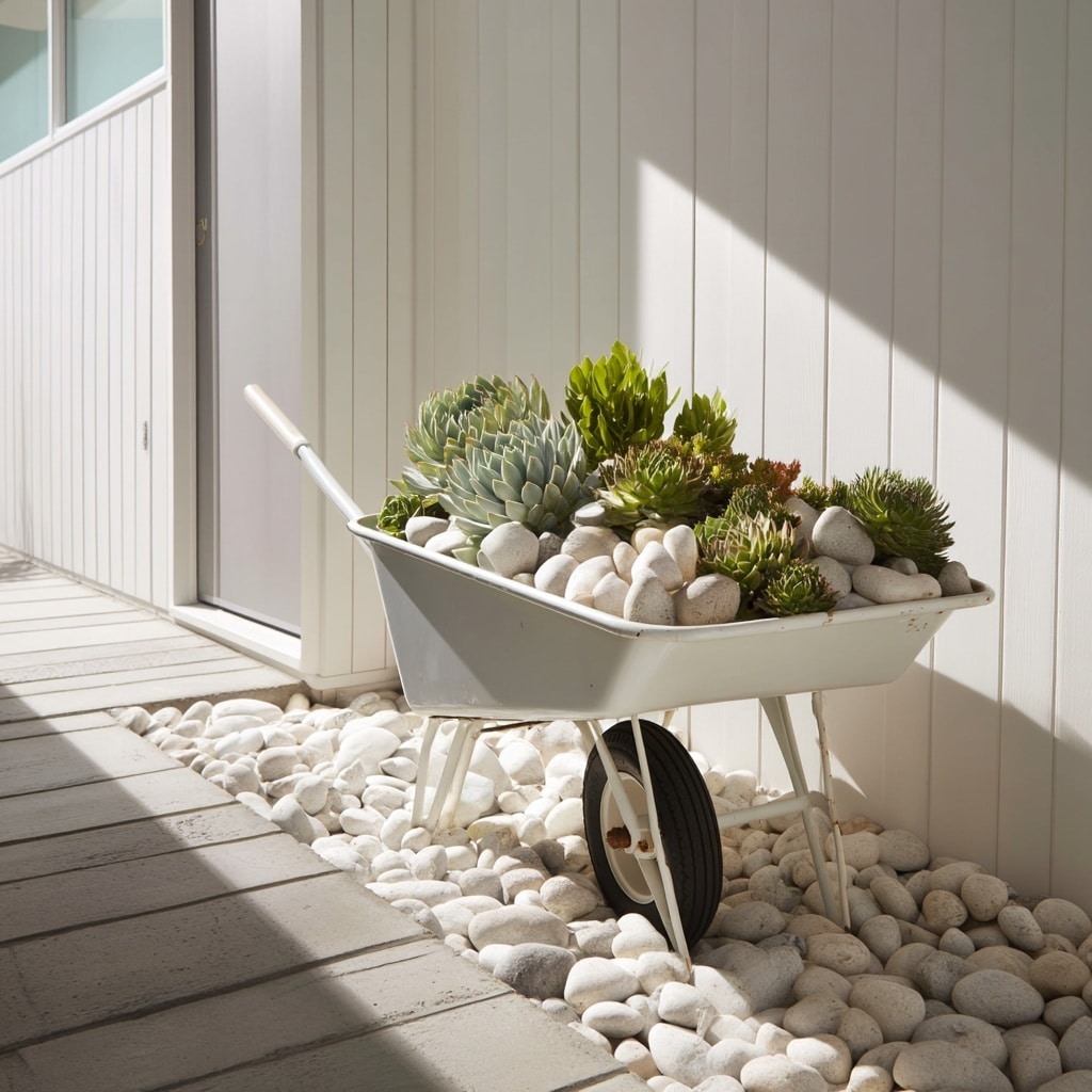  Modern Succulent Wheelbarrow Planter
