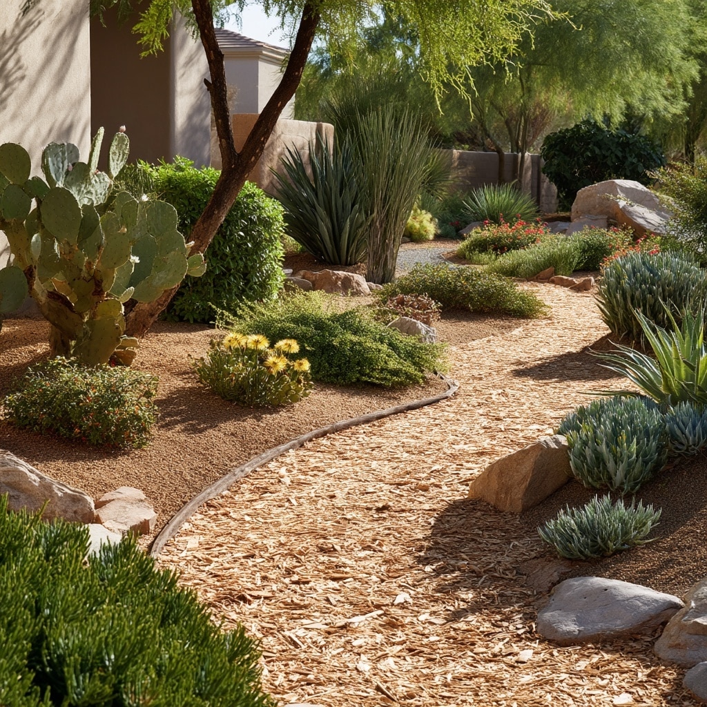 10 Budget-Friendly Arizona Backyard Ideas That Work 11 Use Mulch to Conserve Water and Protect Plants