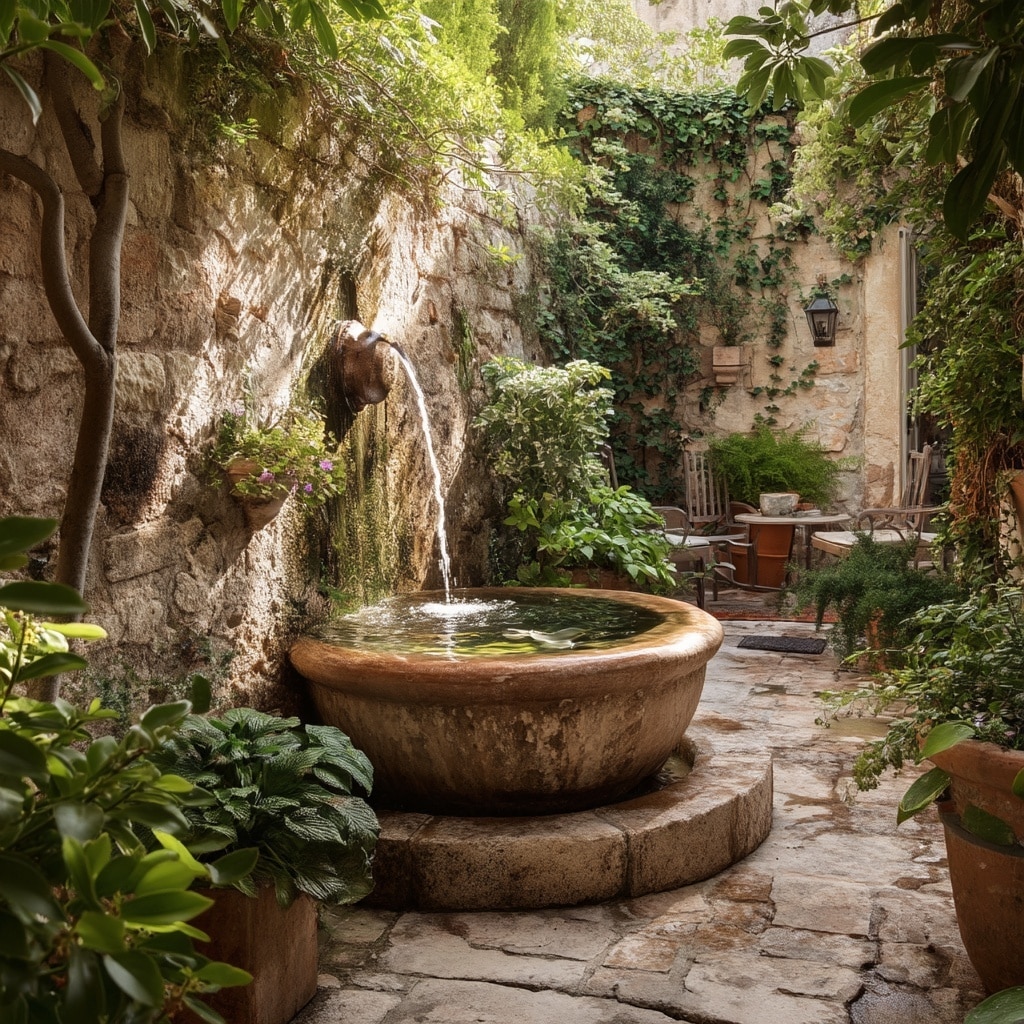 Mediterranean Backyard Ideas for a Stunning Retreat 13 Water Features