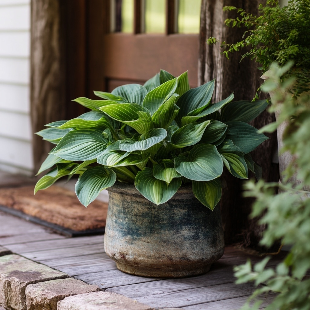  Creative Porch Planter Using Hostas (Perennials)
