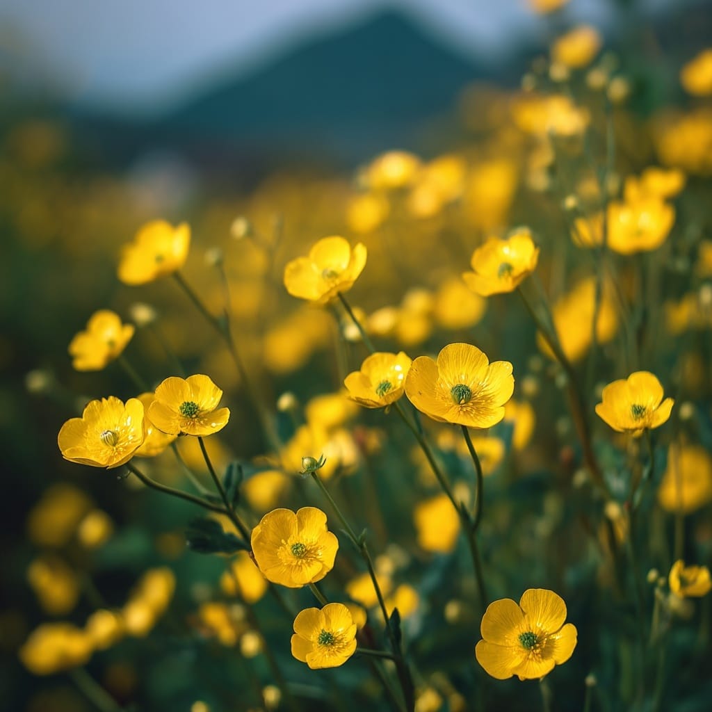  Japanese Buttercup (Ranunculus japonicus)