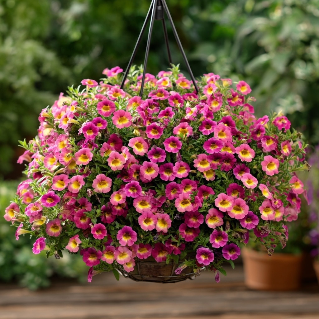 8 Best Hanging Flowers for Beautiful Garden Baskets 4 Million Bells (Calibrachoa)