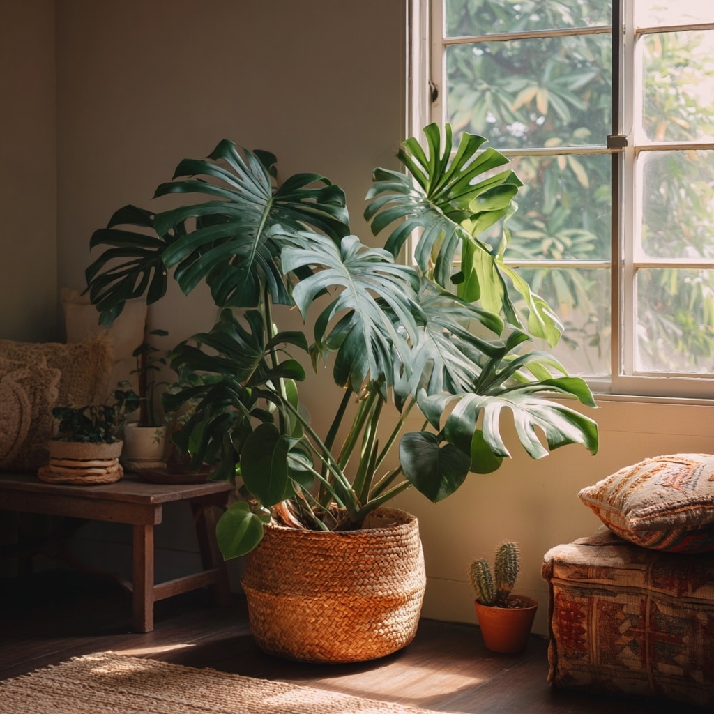 9 Aesthetic Plants to Style Your Space Beautifully 4 Monstera Deliciosa