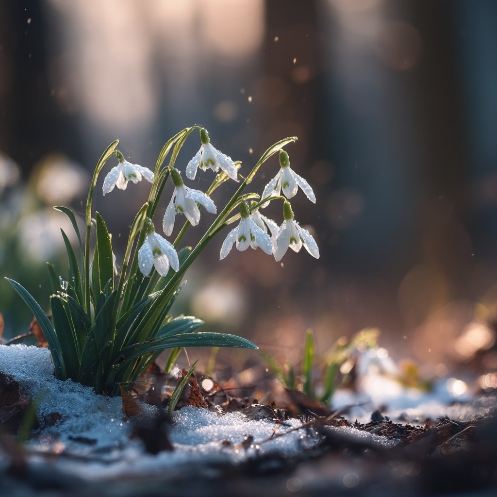 January Flowers: Carnations & Snowdrops