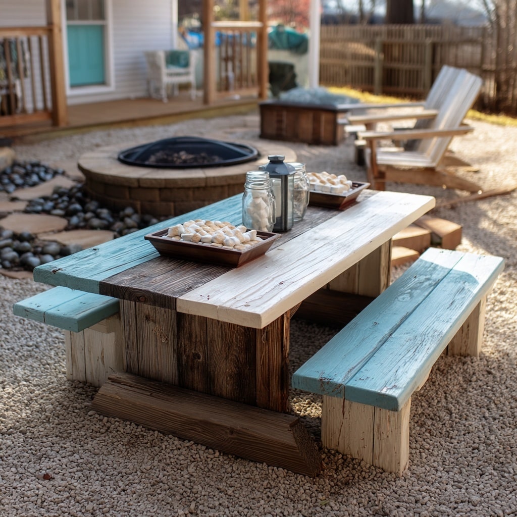 DIY Fire Pit Ideas Backyard | Budget-Friendly Backyard Inspiration 4 DIY Backyard Table