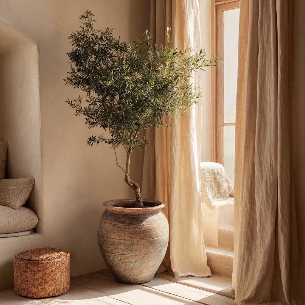 9 Aesthetic Plants to Style Your Space Beautifully 5 Olive Tree (Olea europaea)
