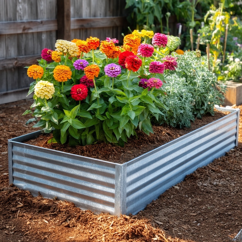 10 Cozy Zinnia Garden Bed Ideas for a Stunning Yard 5 10 Cozy Zinnia Garden Bed Ideas for a Stunning Yard